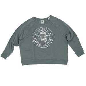 NWT Grayson Threads Smokey The Bear Blue Sweatshirt Size 1X Women’s